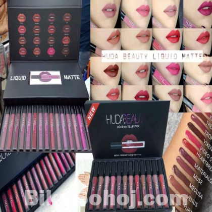 HUDA BEAUTY liquid matte lipstick (16pcs)